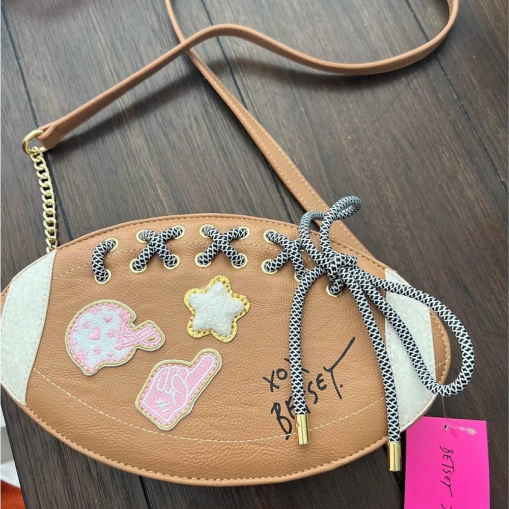 Betsey Johnson Football Purse